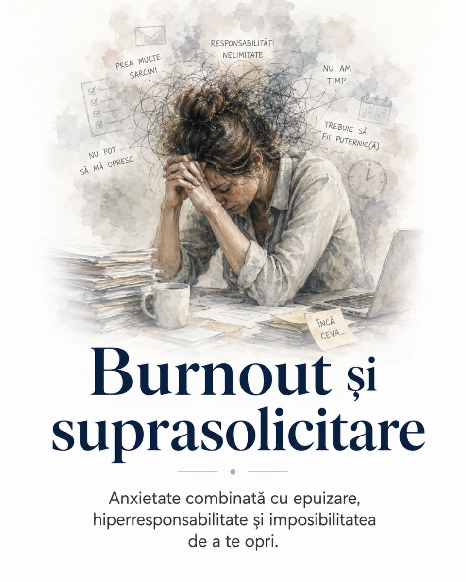 Laura Andrunachi, psiholog pentru burnout și suprasolicitare în București și online