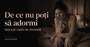 Femeie epuizată care nu poate adormi, deși este ruptă de oboseală