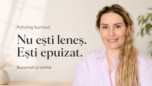Laura Andrunachi, psiholog pentru burnout în București și online